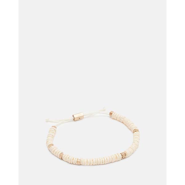 Allsaints Australia Womens Rosie Adjustable Bracelet Brass/Cream AU50-597